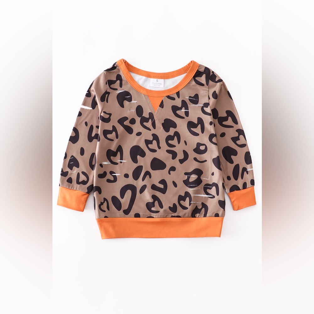 SOLD OUT Girls LEOPARD DISTRESSED SHIRT